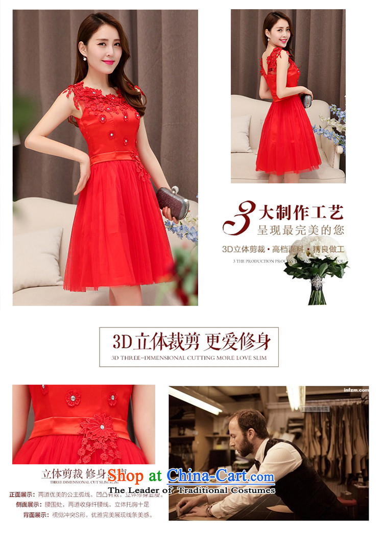 Lozet spring and autumn 2015 new dresses bridal dresses bridesmaid dress manually flowers lace stitching elegance Sau San dress dresses red XL Photo, prices, brand platters! The elections are supplied in the national character of distribution, so action, buy now enjoy more preferential! As soon as possible.