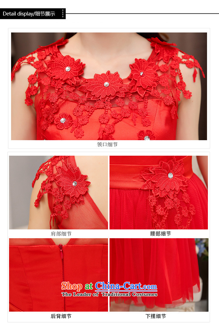 Lozet spring and autumn 2015 new dresses bridal dresses bridesmaid dress manually flowers lace stitching elegance Sau San dress dresses red XL Photo, prices, brand platters! The elections are supplied in the national character of distribution, so action, buy now enjoy more preferential! As soon as possible.