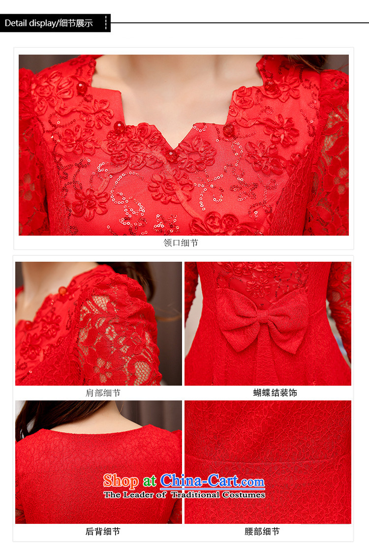Lozet 2015 new bride bridesmaid marriage bows evening dresses lace stitching Sau San dresses dress red XL Photo, prices, brand platters! The elections are supplied in the national character of distribution, so action, buy now enjoy more preferential! As soon as possible.