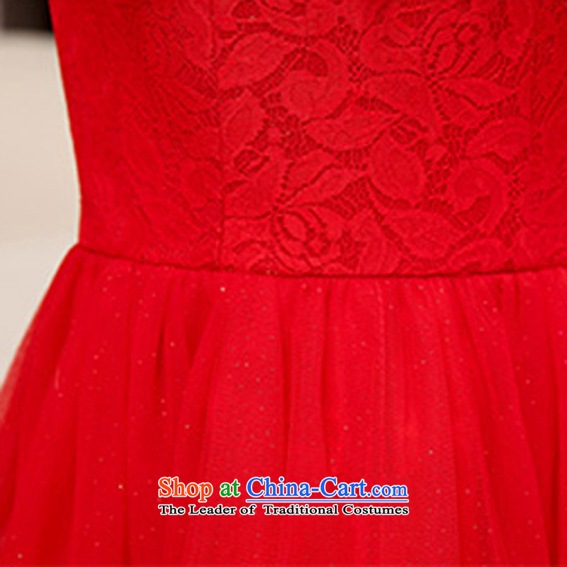 2015 autumn season arrogance new engraving embroidery dress dresses two kits bows services back door onto red bridesmaid services picture color L, arrogant season (OMMECHE) , , , shopping on the Internet