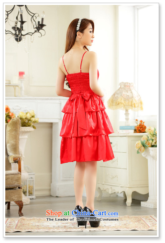 158 and the date of the strap Top Loin of multi-tier cake skirt bridesmaid sister skirt larger evening dresses celebration small red dress for 135-155 XXL catty picture, prices, brand platters! The elections are supplied in the national character of distribution, so action, buy now enjoy more preferential! As soon as possible.