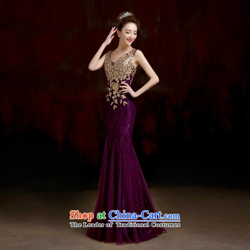 2015 winter clothing bows bride dress new wedding dresses married long crowsfoot bows are multi-color select purple made no refund is not replaced, Su-lan , , , shopping on the Internet