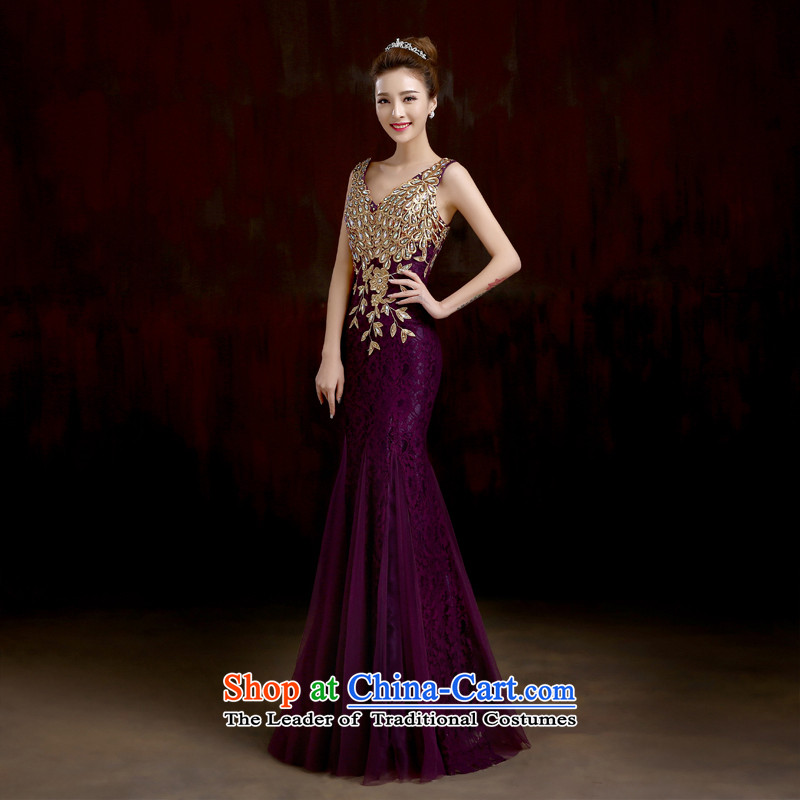 2015 winter clothing bows bride dress new wedding dresses married long crowsfoot bows are multi-color select purple made no refund is not replaced, Su-lan , , , shopping on the Internet