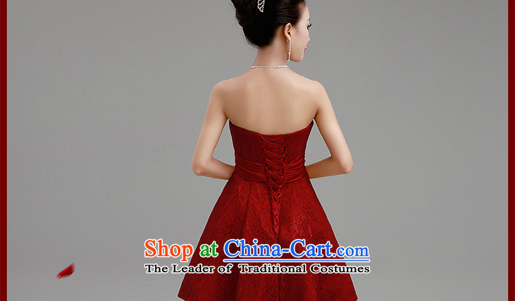 In the early 2015 new definition of small dress bride evening dresses marriage bridesmaid services upscale short, wine red lace bows to the sky blue color pictures, prices, XL brand platters! The elections are supplied in the national character of distribution, so action, buy now enjoy more preferential! As soon as possible.