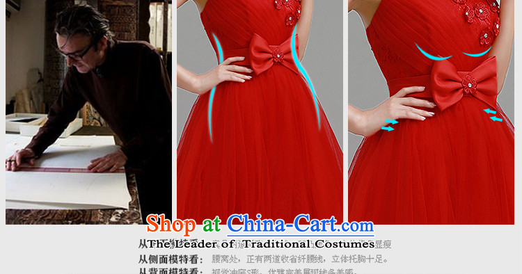 In the early 2015 new man anointed chest bride dresses red short of bridesmaids marriage bows services with small red dress  XXL picture, prices, brand platters! The elections are supplied in the national character of distribution, so action, buy now enjoy more preferential! As soon as possible.