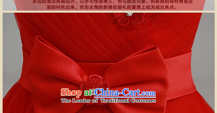 In the early 2015 new man anointed chest bride dresses red short of bridesmaids marriage bows services with small red dress  XXL picture, prices, brand platters! The elections are supplied in the national character of distribution, so action, buy now enjoy more preferential! As soon as possible.