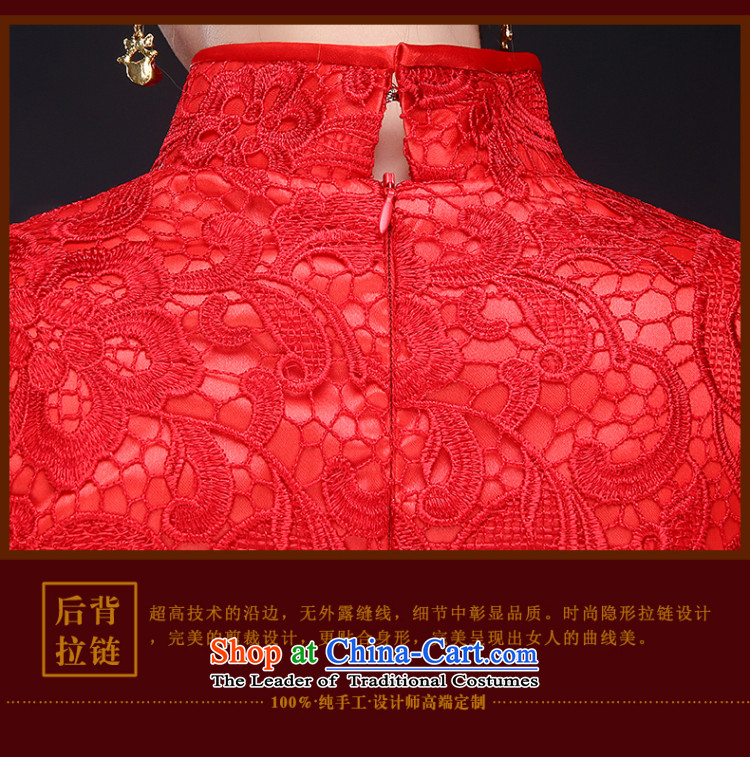 Qipao gown 2015 new red short of autumn and winter clothing Chinese qipao bride bows female red L(7 Sau San days no reason to return pictures), prices, brand platters! The elections are supplied in the national character of distribution, so action, buy now enjoy more preferential! As soon as possible.
