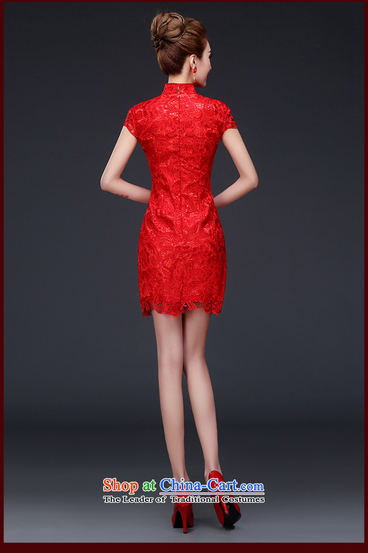 Qipao gown 2015 new red short of autumn and winter clothing Chinese qipao bride bows female red L(7 Sau San days no reason to return pictures), prices, brand platters! The elections are supplied in the national character of distribution, so action, buy now enjoy more preferential! As soon as possible.