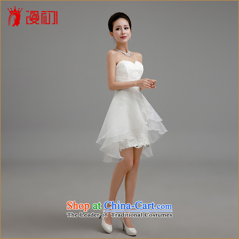 In the early 2015 new man anointed chest bride bows service upscale chiffon short of Female dress bridesmaid small in sister dress with a small white dresses , Early Man , , , shopping on the Internet