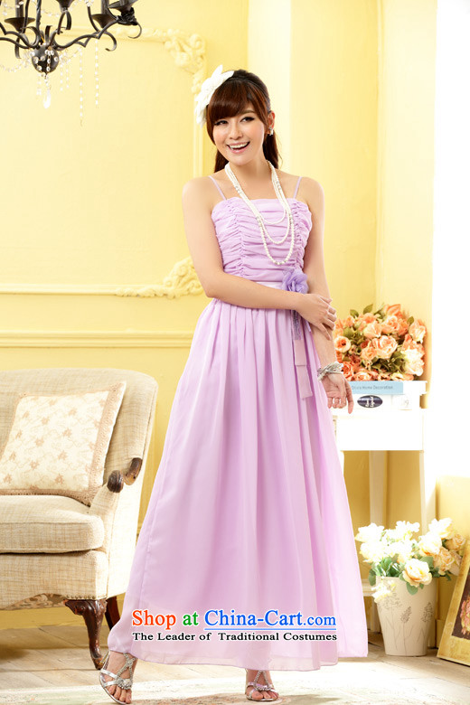  Stylish sister skirt flower Jk2.yy bridesmaid long version of the evening dresses chiffon strap dresses xl female light purple are code around 922.747 recommended 100 pictures, prices, brand platters! The elections are supplied in the national character of distribution, so action, buy now enjoy more preferential! As soon as possible.
