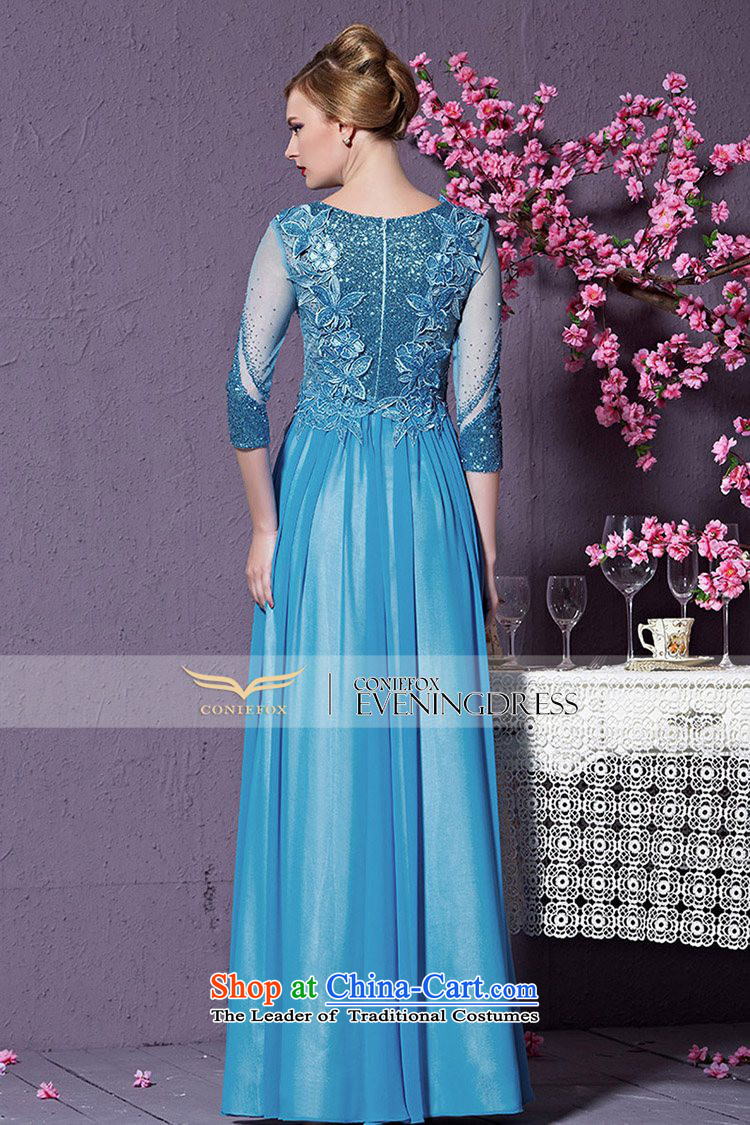Creative Fox evening dresses 2015 high-end custom dress blue dress bows service banquet long evening dress annual meeting presided over long skirt 82215 to align the custom) does not support return pictures, prices, brand platters! The elections are supplied in the national character of distribution, so action, buy now enjoy more preferential! As soon as possible.