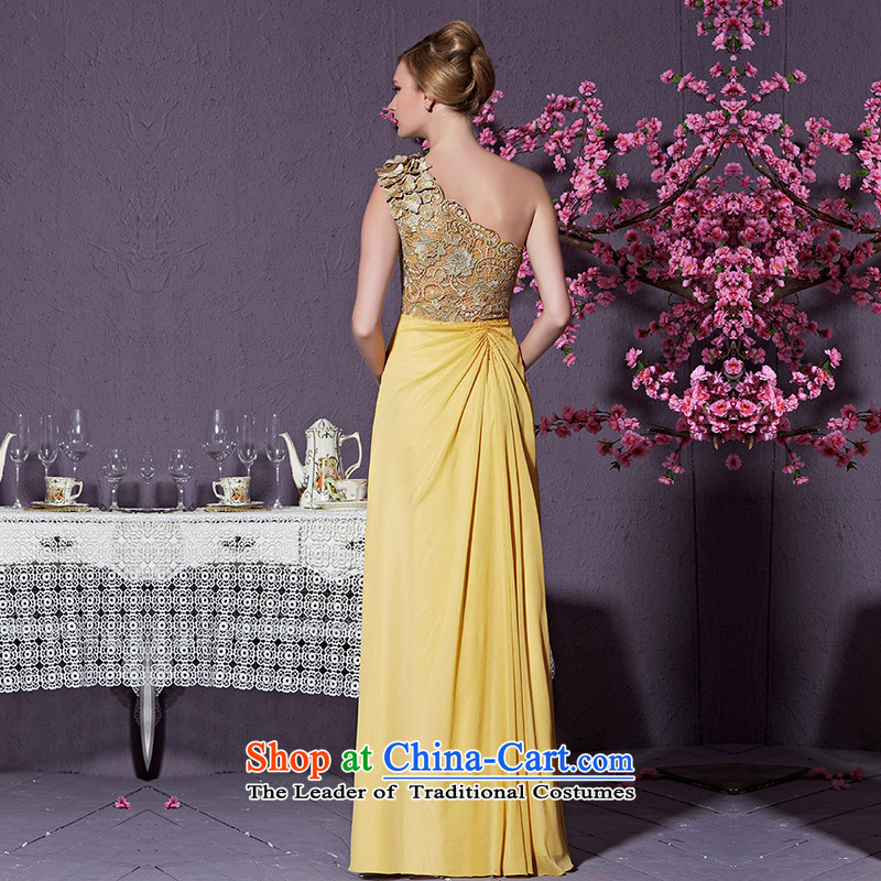 Creative Fox evening dresses 2015 new high-end custom dress gold shoulder dress model under the auspices of the annual dress suit the Car Show dress 82218) does not support custom return, creative Fox (coniefox) , , , shopping on the Internet