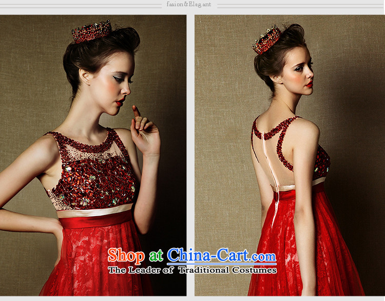 The 2015 new HIV wedding Mass hung lace shoulders tail dinner dress uniform elegant bridal dresses drink red S picture, prices, brand platters! The elections are supplied in the national character of distribution, so action, buy now enjoy more preferential! As soon as possible.