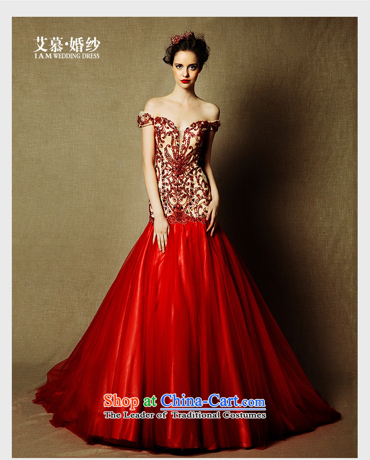 The wedding dresses HIV NEW 2015 Tysan Red slotted shoulder length) bows tail crowsfoot evening dresses RED M picture, prices, brand platters! The elections are supplied in the national character of distribution, so action, buy now enjoy more preferential! As soon as possible.