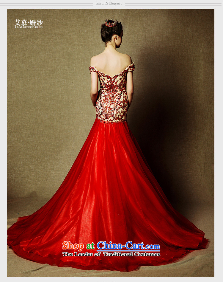 The wedding dresses HIV NEW 2015 Tysan Red slotted shoulder length) bows tail crowsfoot evening dresses RED M picture, prices, brand platters! The elections are supplied in the national character of distribution, so action, buy now enjoy more preferential! As soon as possible.