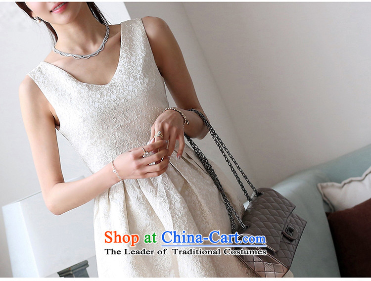Snow boat spring and summer 2015 as the new Korean sweet stamp V-neck in the Sau San bridesmaid dress dresses Q5488 m White L picture, prices, brand platters! The elections are supplied in the national character of distribution, so action, buy now enjoy more preferential! As soon as possible.