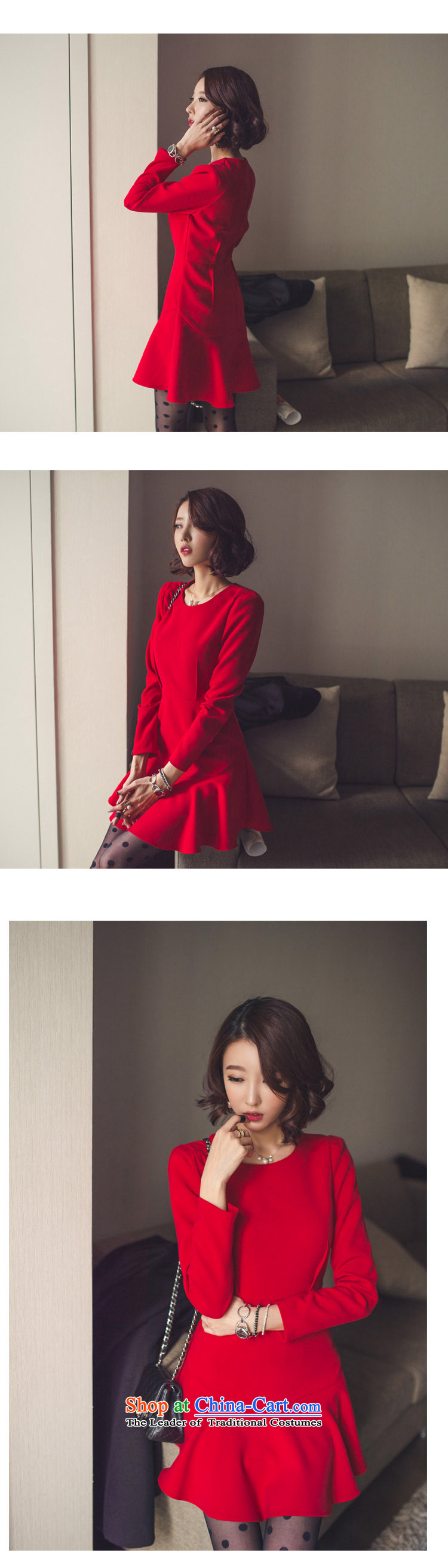2015 Spring Festival temperament elegant dress forming the Sau San skirt crowsfoot petticoats dresses 9825# festive red L picture, prices, brand platters! The elections are supplied in the national character of distribution, so action, buy now enjoy more preferential! As soon as possible.