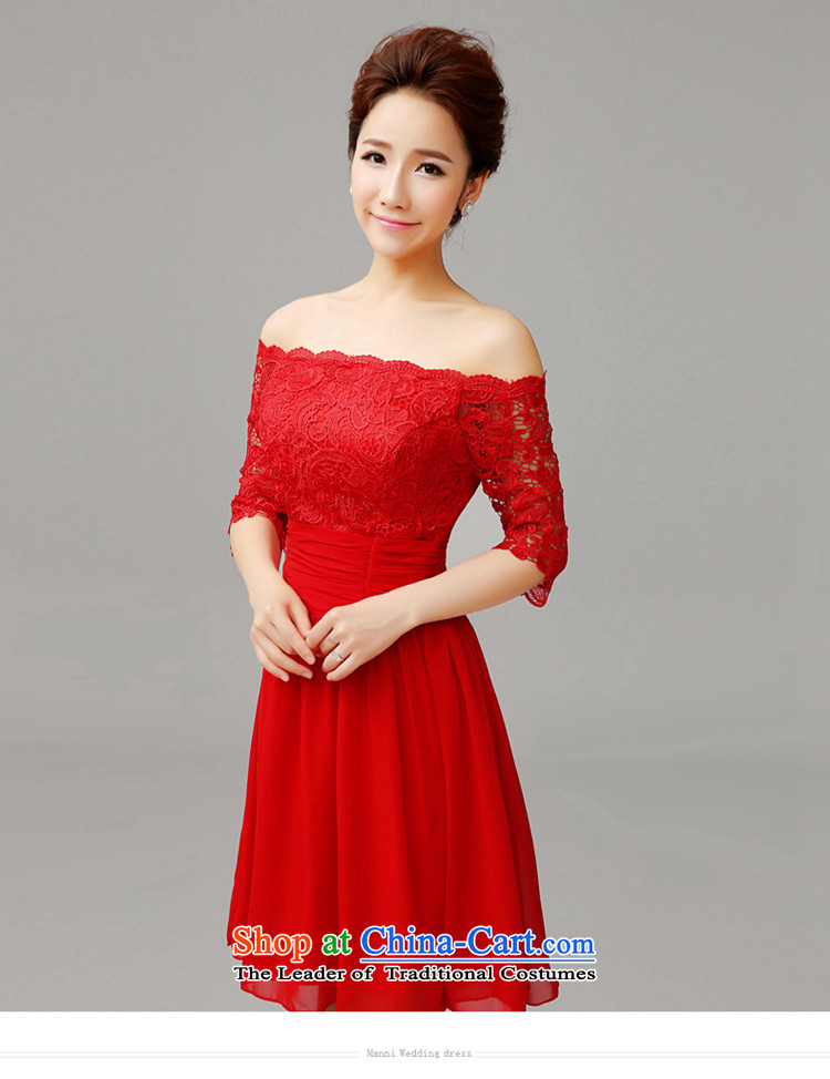 Time of Red Dress Short Syrian wedding dress one Field Service bows bride Sau San shoulder lace chiffon skirt S picture, prices, brand platters! The elections are supplied in the national character of distribution, so action, buy now enjoy more preferential! As soon as possible.