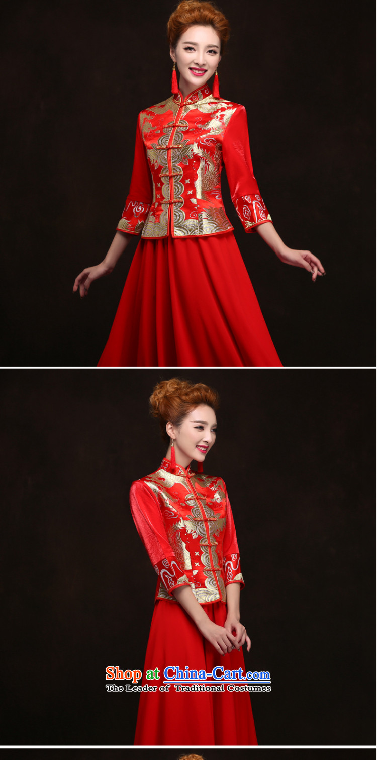 Time in marriage cuff female Syrian Chinese qipao improved stylish Sau San video thin red long bride bows services XL Photo, prices, brand platters! The elections are supplied in the national character of distribution, so action, buy now enjoy more preferential! As soon as possible.