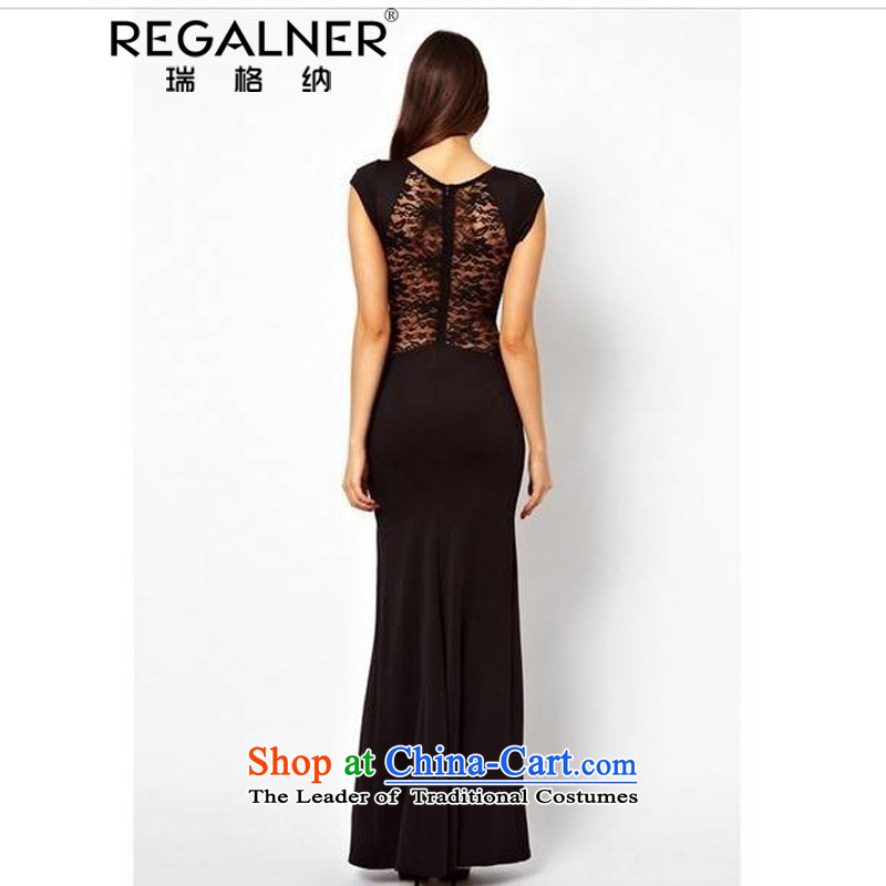 Rui, 2015 new European and American foreign trade dress thin sexy video     in the air of the forklift truck behind the skirt lace skirt nightclubs dress dresses , L, Sui, red (REGALNER) , , , shopping on the Internet