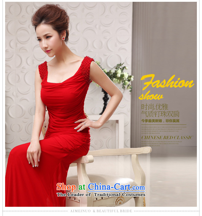The HIV NEW 2015 marriages evening dresses dual shoulder length of nail pearl stylish serving drink package and thin L0047 Sau San video red L code ( 2.1 feet ) picture waistline, prices, brand platters! The elections are supplied in the national character of distribution, so action, buy now enjoy more preferential! As soon as possible.