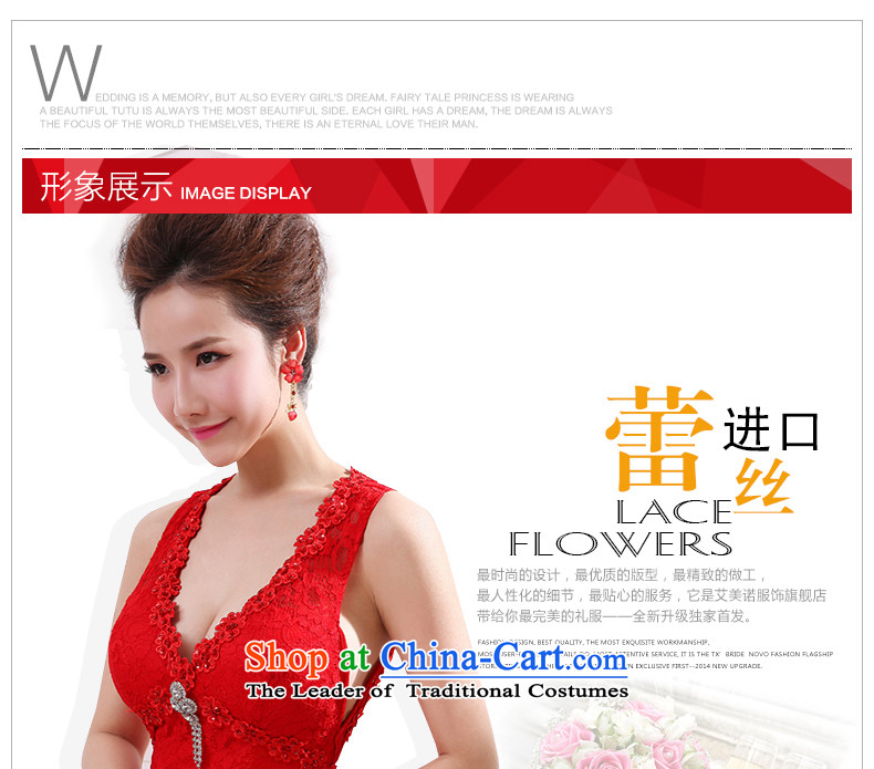 The bridal dresses HIV 2015 new packages and video thin sexy crowsfoot V-Neck shoulders back lace flower show  L0048 dress  code (S waistline red 1.9) Picture, prices, brand platters! The elections are supplied in the national character of distribution, so action, buy now enjoy more preferential! As soon as possible.