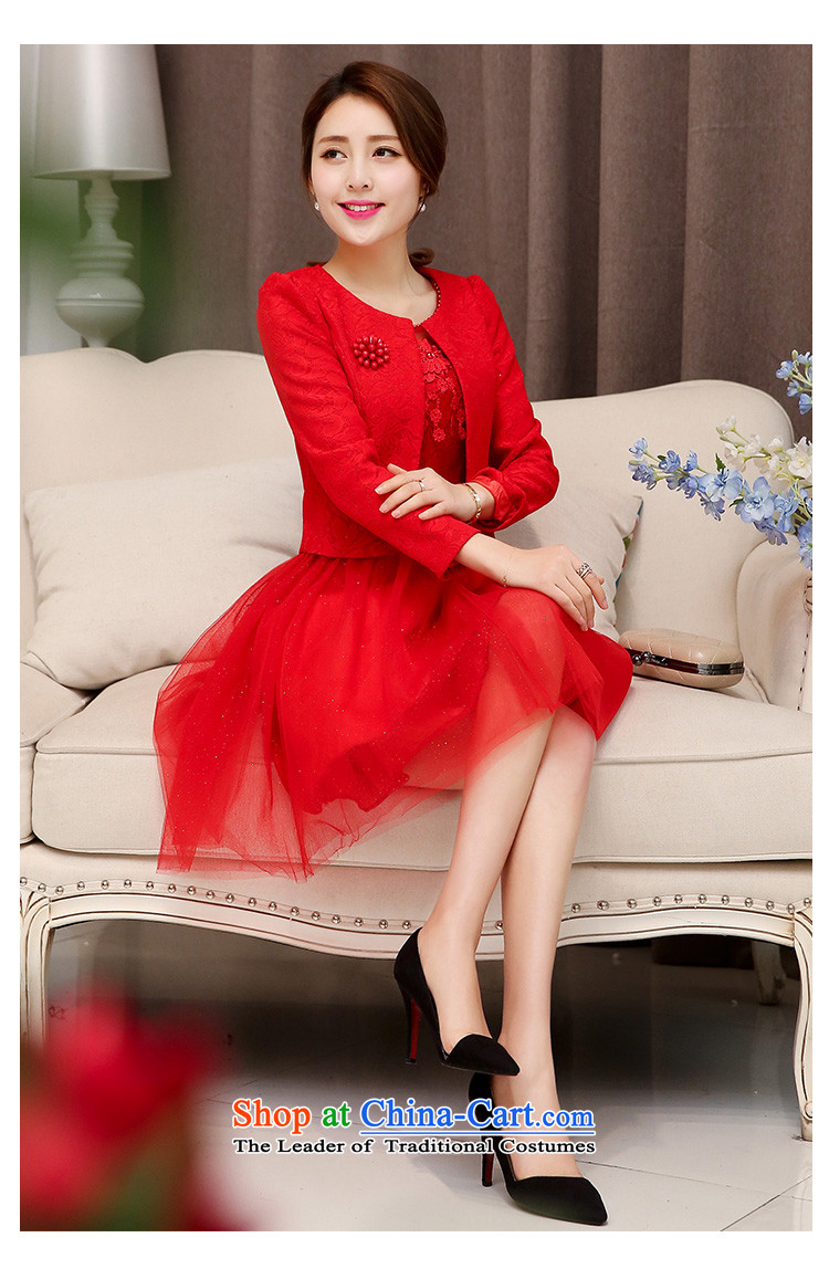 Mindful that the spring 2015 terrace new Korean small jacket married women Sau San bridesmaid dinner will be small dress lace dresses two-piece set with solid red dress vest L picture, prices, brand platters! The elections are supplied in the national character of distribution, so action, buy now enjoy more preferential! As soon as possible.