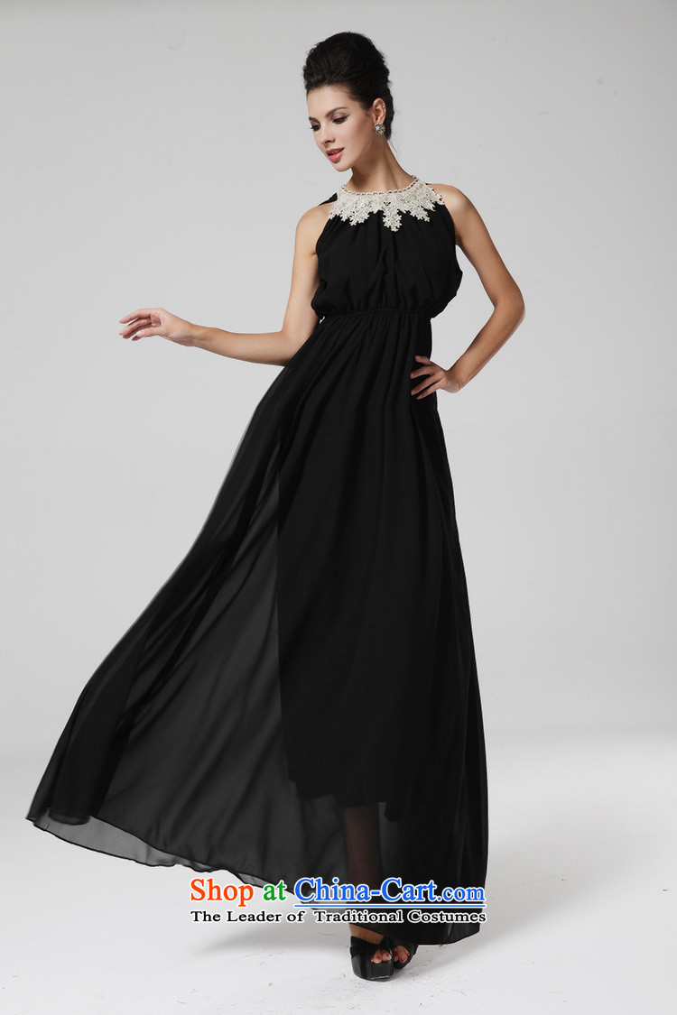 Rui, 2015 banquet dress skirt covered shoulders metal collar fringe Foutune of large dragging long skirt skirt black L picture, prices, brand platters! The elections are supplied in the national character of distribution, so action, buy now enjoy more preferential! As soon as possible.