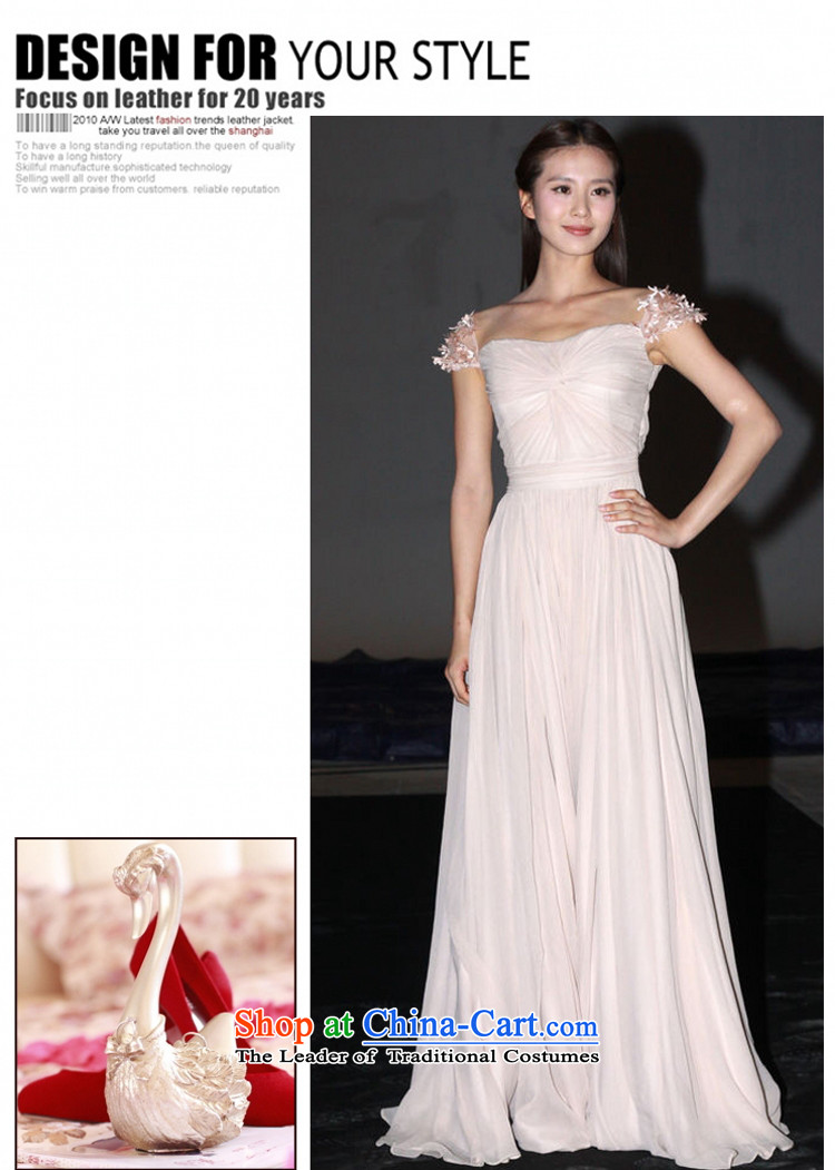 Liu Shih poem with stars dress long dropped events including dress champagne color red-white shoulders zipper foutune m long White XXL pictures), prices, brand platters! The elections are supplied in the national character of distribution, so action, buy now enjoy more preferential! As soon as possible.