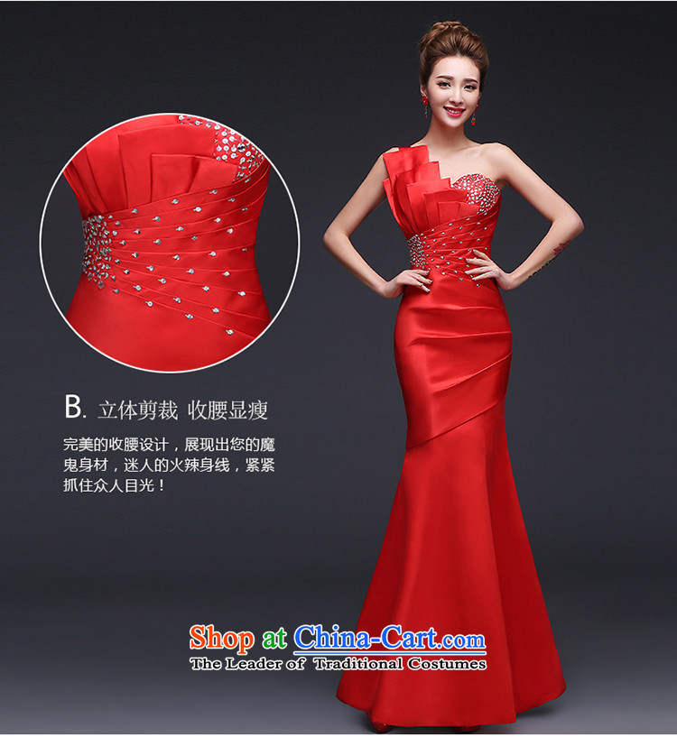 Beverly Ting bride wedding dress spring red bows service long bridesmaid service, Sau San video thin shoulder evening dresses RED M picture, prices, brand platters! The elections are supplied in the national character of distribution, so action, buy now enjoy more preferential! As soon as possible.