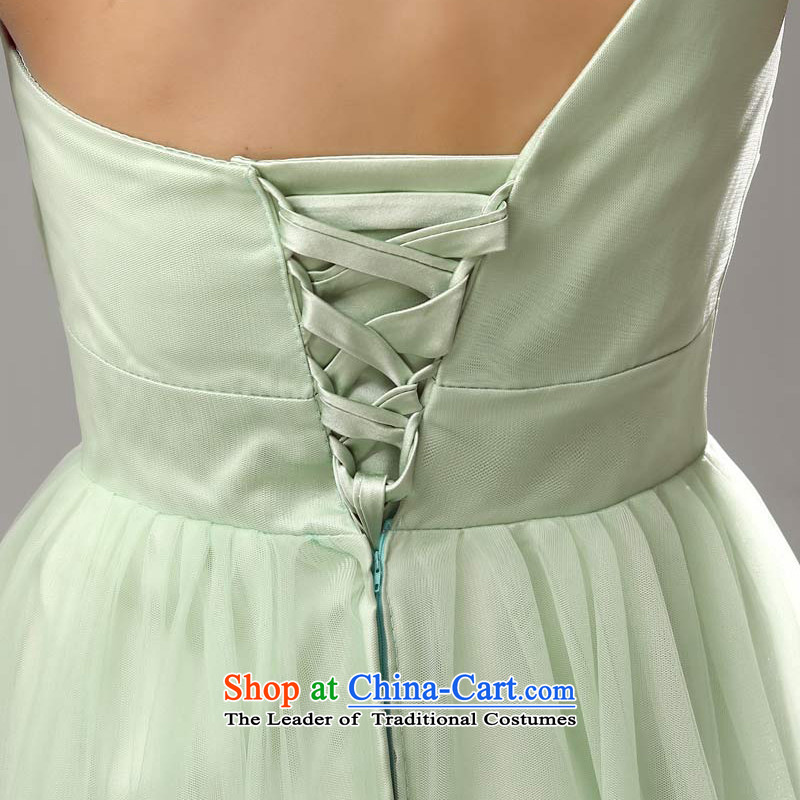 Doi m qi 2015 new bridesmaid mission dress spring and summer long bridesmaid services will marry sister skirt bridesmaid skirt women Sau San Guo green shoulder, L, M Qi , , , diana shopping on the Internet