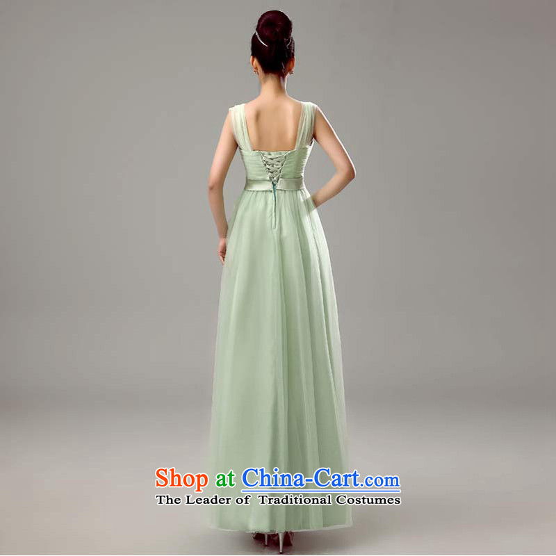 2015 Spring New bridesmaid dress V-neck, head of bridesmaid sister skirt evening dress annual fruit green lifting strap dresses, M, darling (BABY BPIDEB bride) , , , shopping on the Internet