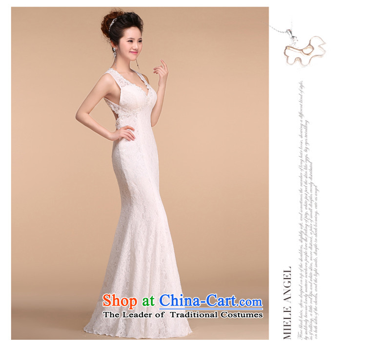 Martin Taylor lace V-Neck crowsfoot long wedding dress 2015 new minimalist bride toasting champagne Sau San Services annual dinner dress white L picture, prices, brand platters! The elections are supplied in the national character of distribution, so action, buy now enjoy more preferential! As soon as possible.
