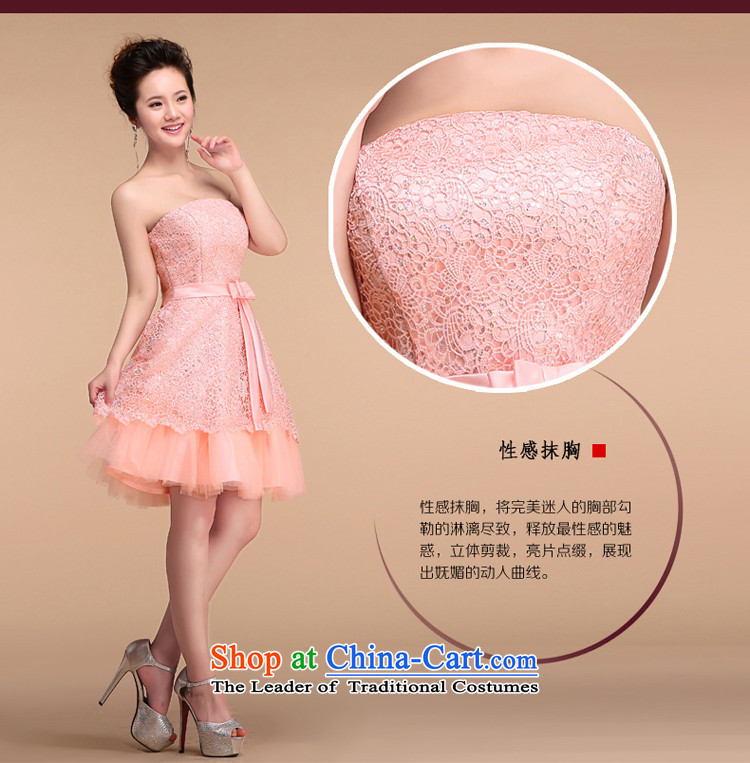 Martin Taylor lace short of pink dresses and new 2015 chest bare shoulders bride services annual dress bows bridesmaid skirt pink S picture, prices, brand platters! The elections are supplied in the national character of distribution, so action, buy now enjoy more preferential! As soon as possible.