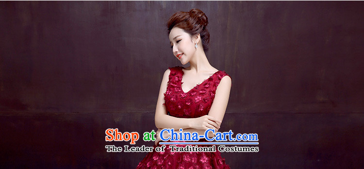 The dumping of the wedding dress bridal dresses winter marriage ceremony of toasting champagne evening dress short, wine red shoulders short skirts dresses red XXL pictures Sau San, prices, brand platters! The elections are supplied in the national character of distribution, so action, buy now enjoy more preferential! As soon as possible.