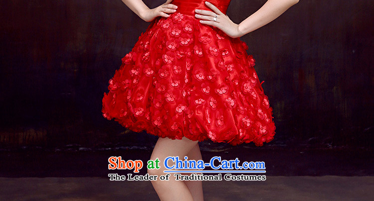 The dumping of the wedding dress bridal dresses winter marriage ceremony of toasting champagne evening dress short, wine red shoulders short skirts dresses red XXL pictures Sau San, prices, brand platters! The elections are supplied in the national character of distribution, so action, buy now enjoy more preferential! As soon as possible.