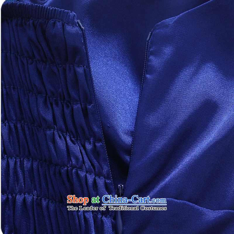 Hiv has stylish Sweet Qi drill clip anointed chest sister skirt evening dress bridesmaid skirt larger small dress princess skirt 9923A-1 blue are already HIV F, Qi code (aiyaqi) , , , shopping on the Internet