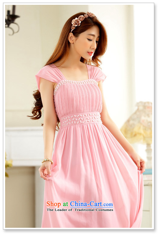 Hiv has an elegant black shoulder manually qi nail pearl evening dresses and sisters skirt long gown 9628A-1 chiffon pink XXL picture, prices, brand platters! The elections are supplied in the national character of distribution, so action, buy now enjoy more preferential! As soon as possible.