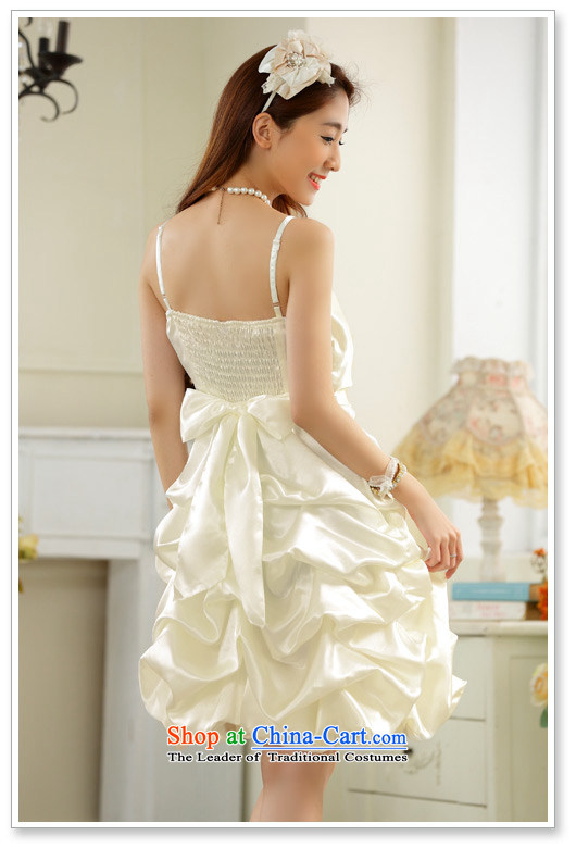 Hiv has been qi stylish evening dress straps for wrinkle show skirt lanterns skirt host dress dresses 9726B-1 White XXL picture, prices, brand platters! The elections are supplied in the national character of distribution, so action, buy now enjoy more preferential! As soon as possible.