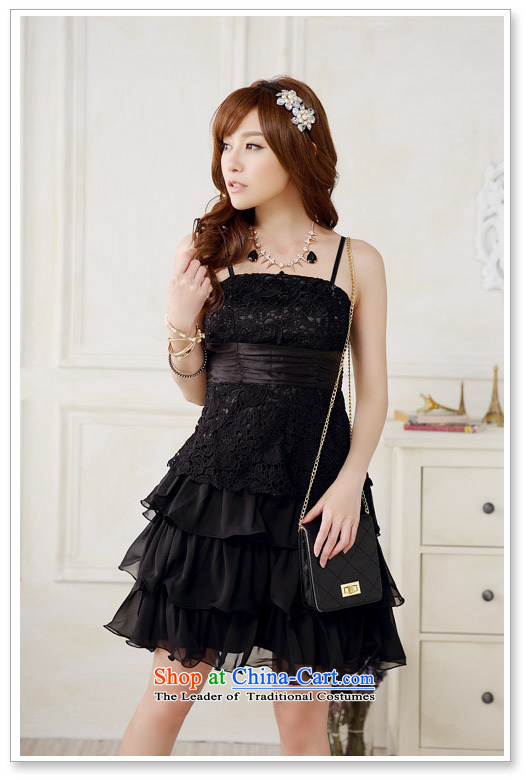 Hiv has been qi sweet lace straps cake princess skirt evening dresses and sisters in small dress dresses 9909A-1 black are code F picture, prices, brand platters! The elections are supplied in the national character of distribution, so action, buy now enjoy more preferential! As soon as possible.