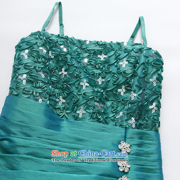 Hiv has been Qi Qi Ding Bare Metal Western spirit on the shoulder drill wedding dress large small dresses 9609B-1 GREEN XL Photo, prices, brand platters! The elections are supplied in the national character of distribution, so action, buy now enjoy more preferential! As soon as possible.