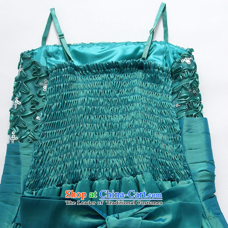 Hiv has been Qi Qi Ding Bare Metal Western spirit on the shoulder drill wedding dress large small dresses 9609B-1 green XL, HIV has been qi (aiyaqi) , , , shopping on the Internet