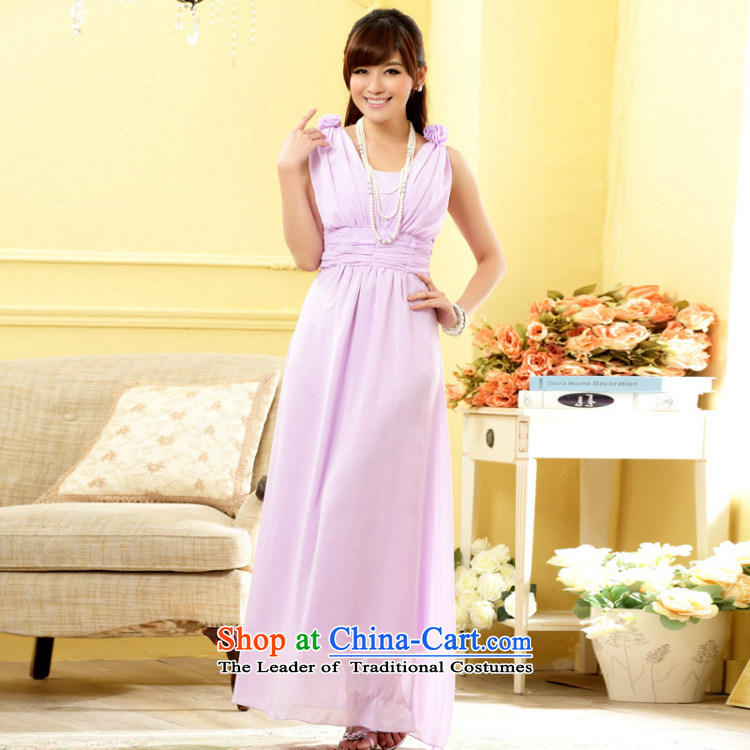 Hiv has been Qi Hong Yan sweet sister skirt foutune graphics high manually shoulder flower V-Neck gown dresses 9807A-1 purple are code F picture, prices, brand platters! The elections are supplied in the national character of distribution, so action, buy now enjoy more preferential! As soon as possible.
