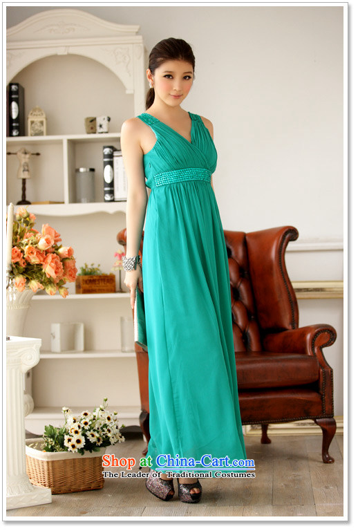 Hiv has been Qi Western Wind package manually reset Amaral Chest Graphic nail-ju High-end gown evening dresses dresses 9602A-1 GREEN XL Photo, prices, brand platters! The elections are supplied in the national character of distribution, so action, buy now enjoy more preferential! As soon as possible.
