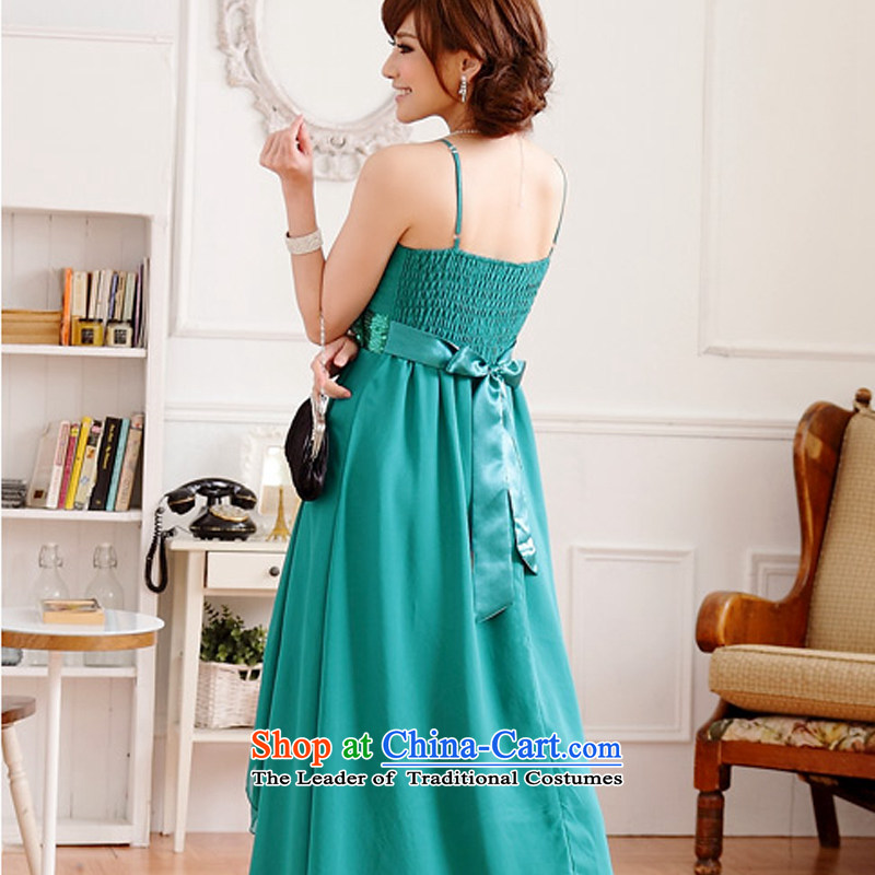 Hiv has been sounded pretty big western qi licensing on drill strap long version of the evening dresses dresses 9212A-1  XXXL, green HIV has been qi (aiyaqi) , , , shopping on the Internet