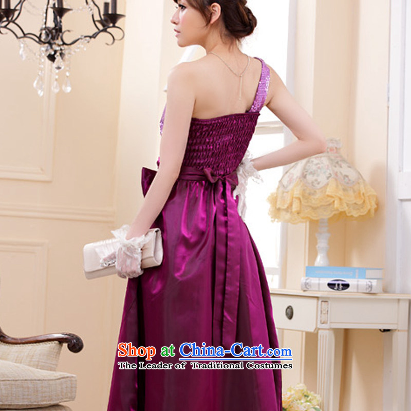Hiv has been qi superior stylish shoulder on the stack of the tabs to spend long version of the evening dresses dresses 9202A-1 purple are already HIV code, qi (aiyaqi) , , , shopping on the Internet