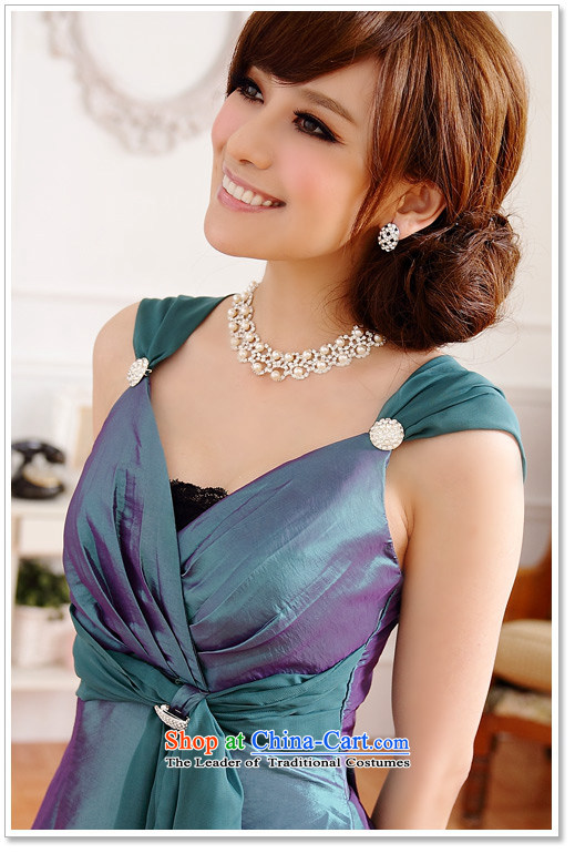 Hiv has gorgeous banquet qi breast thin waist V-neck tie strap with diamond dress skirt (diamonds may be removed with girdles chest) Green XXL pictures, 9506A-1 price, brand platters! The elections are supplied in the national character of distribution, so action, buy now enjoy more preferential! As soon as possible.