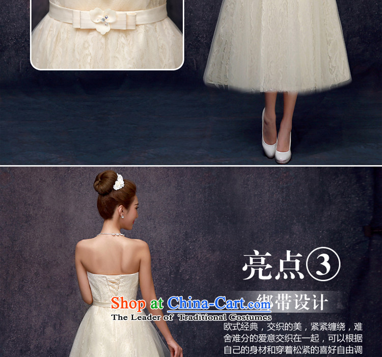 The privilege of serving the new 2015-leung Mr Ronald champagne color bridesmaid in long bridesmaid mission bridesmaids sister skirt small dress in champagne color) (F) 606 Long Chest tail L wipe picture, prices, brand platters! The elections are supplied in the national character of distribution, so action, buy now enjoy more preferential! As soon as possible.