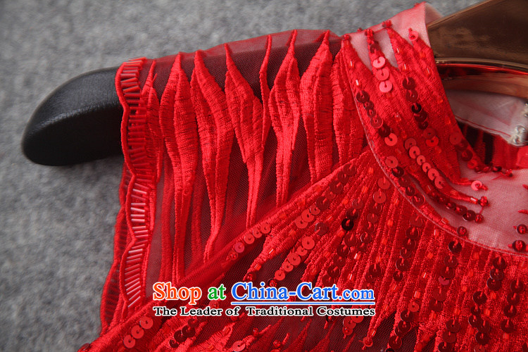Caynova chiffon dresses 2015 new western style and sexy embroidery on chip Sau San long gown red S picture, prices, brand platters! The elections are supplied in the national character of distribution, so action, buy now enjoy more preferential! As soon as possible.
