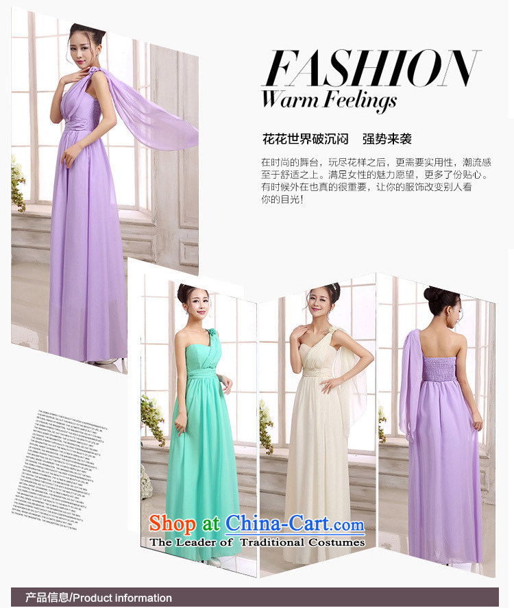 158 and the 2015 Korean version long version bridesmaid sister goddesses shoulder chiffon Sau San long skirt celebration small dress code  F pictures are purple, prices, brand platters! The elections are supplied in the national character of distribution, so action, buy now enjoy more preferential! As soon as possible.